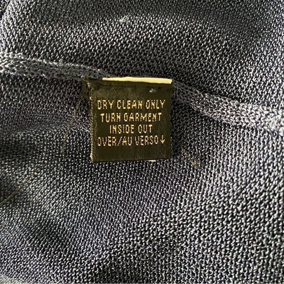 Dana Buchman Knit Beaded Blue Tank Top Size SP - Picture 7 of 7